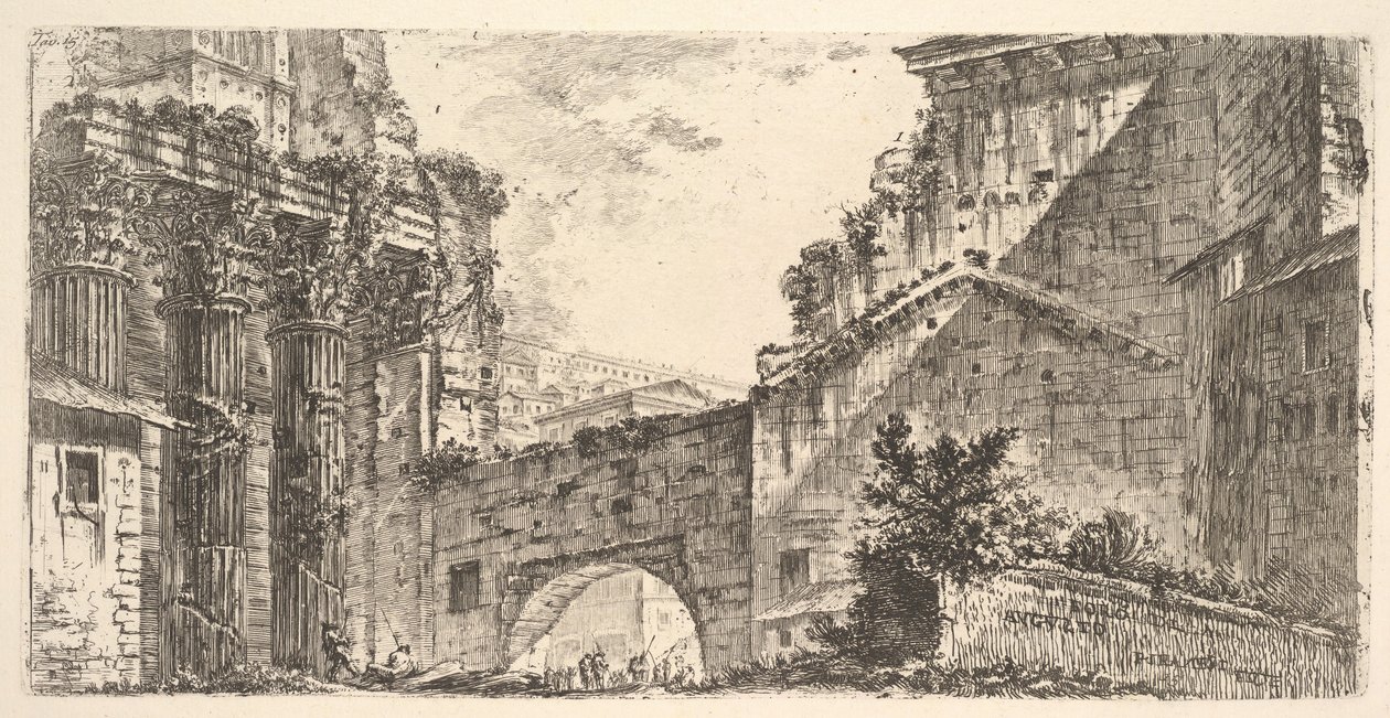 Plade 15: Forum af Augustus Forum af Augustus, ca. 1748. af Giovanni Battista Piranesi