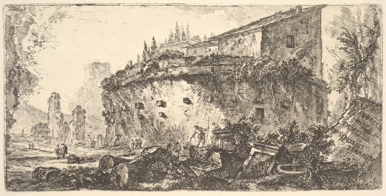 Plade 18: Graven af ​​Scipios-graven fra familien de Scipioni, ca. 1748. af Giovanni Battista Piranesi