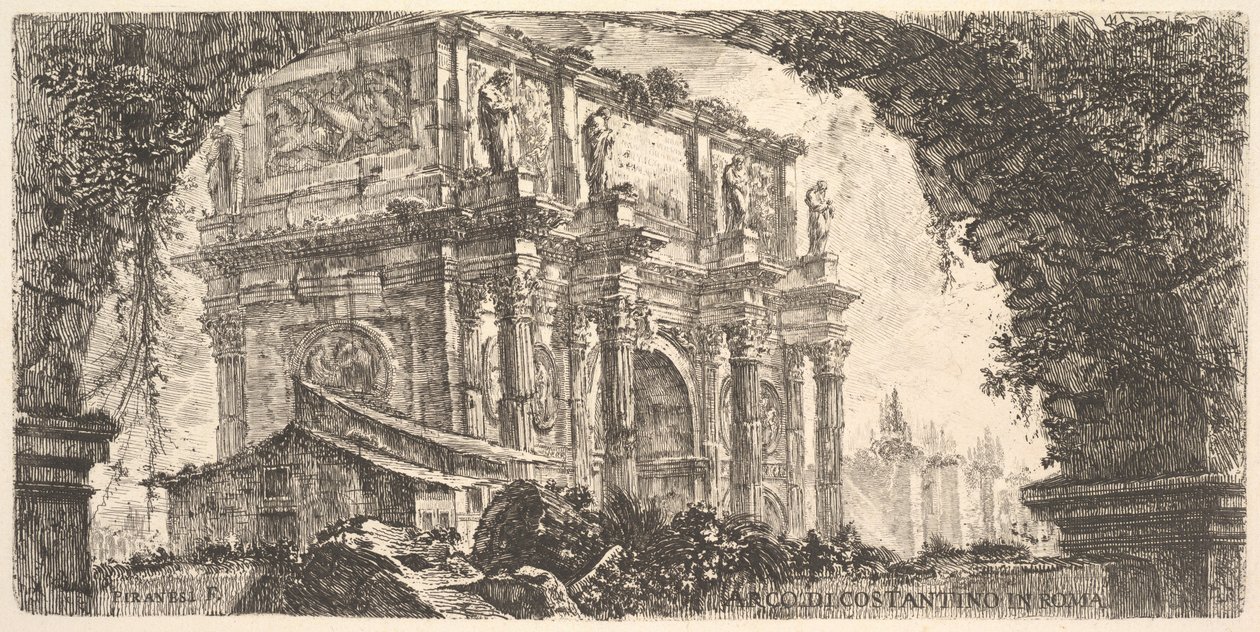 Tavle 9: Konstantinsbuen i Rom, fra "Antichità Romane de
