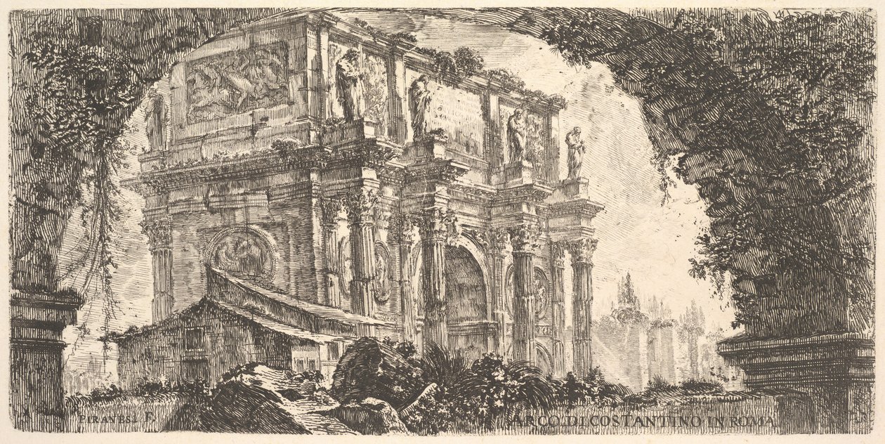 Plade 9: Konstantinbuen i Rom Konstantinbuen i Rom, ca. 1748. af Giovanni Battista Piranesi