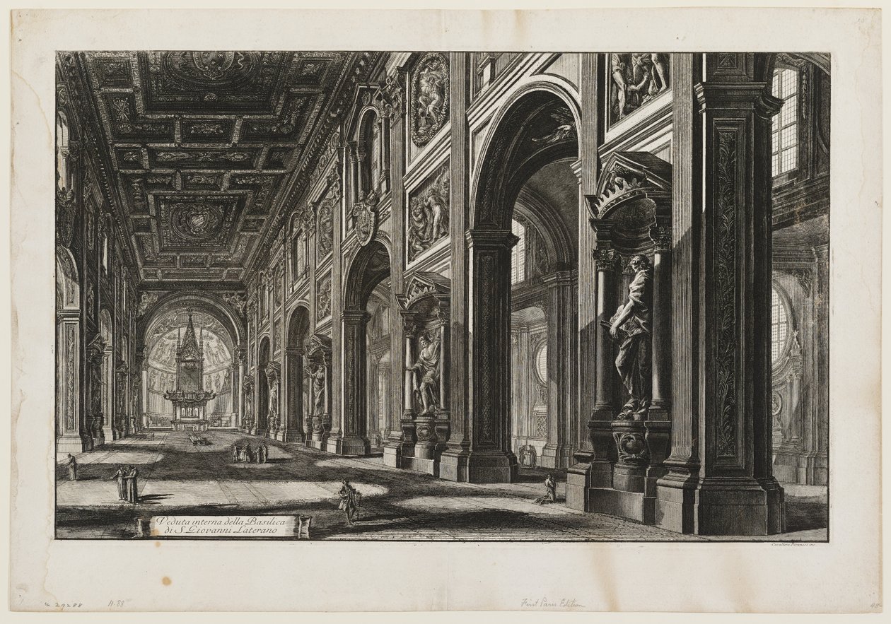 S. Giovanni Laterno, Interiør af Giovanni Battista Piranesi