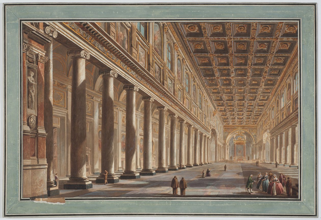 Santa Maria Maggiore, interiør, Rom af Giovanni Battista Piranesi