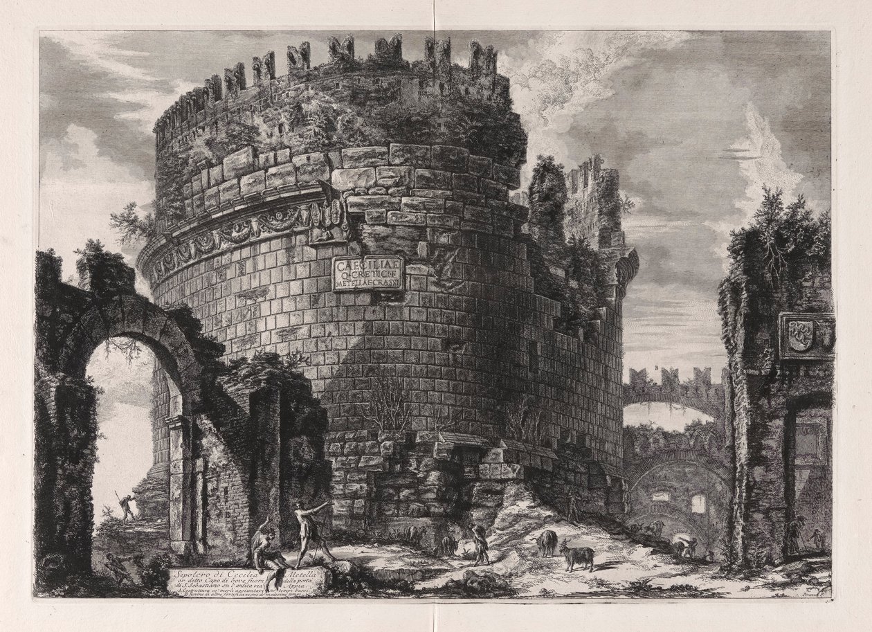 Cecilia Metellas grav af Giovanni Battista Piranesi