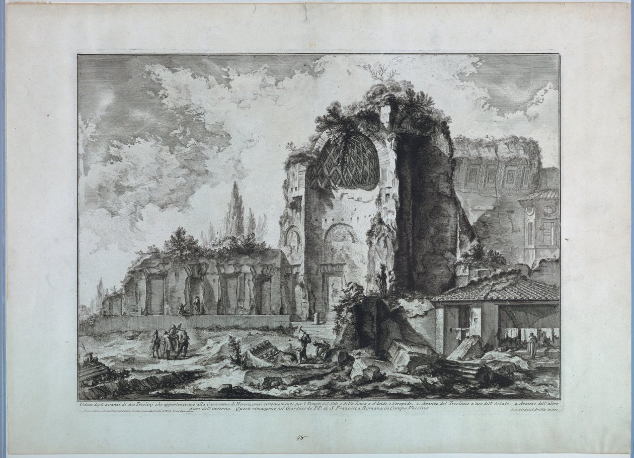 Venus tempel i Rom af Giovanni-Battista Piranesi