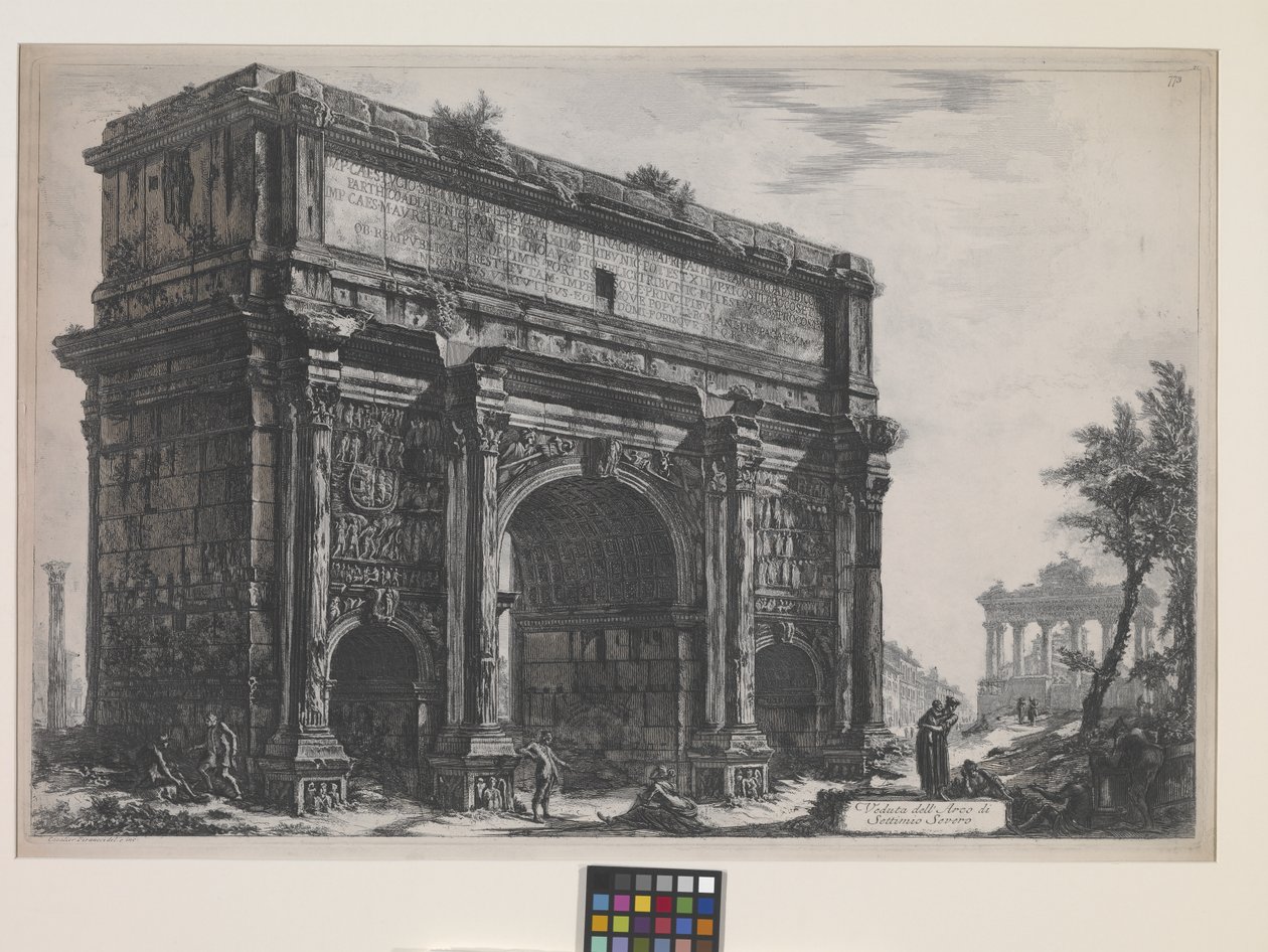 Buen af Septimus Severus (radering) af Giovanni Battista Piranesi