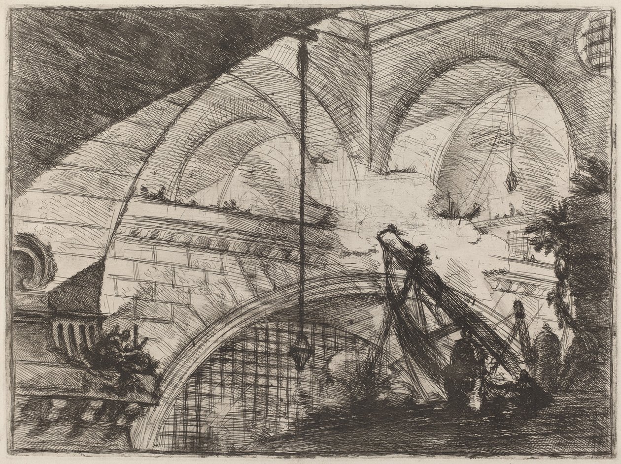 Buen med en Shell Ornament af Giovanni Battista Piranesi