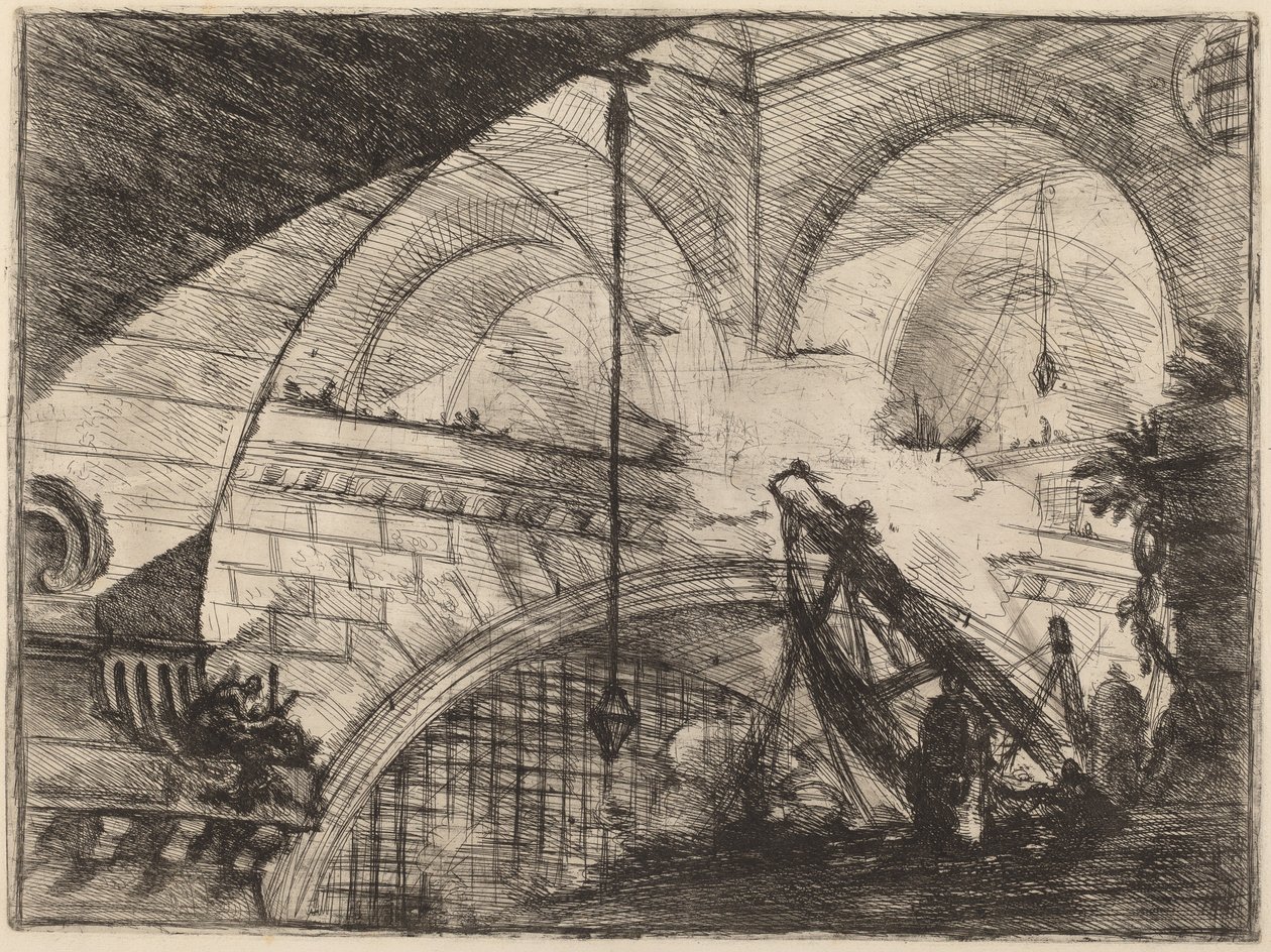Buen med en Shell Ornament af Giovanni Battista Piranesi