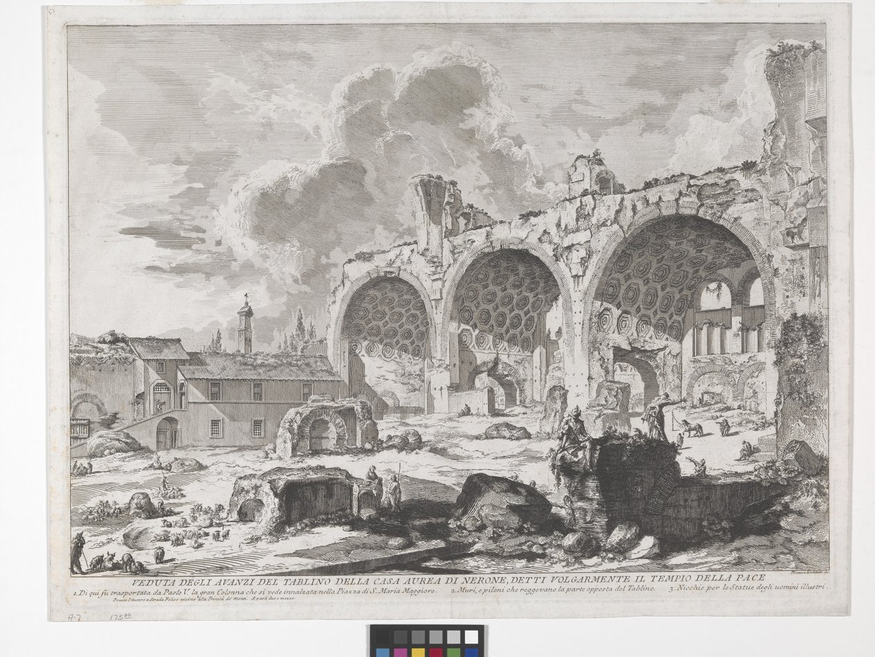 Konstantinbasilikaen (ætsning og gravering) af Giovanni Battista Piranesi