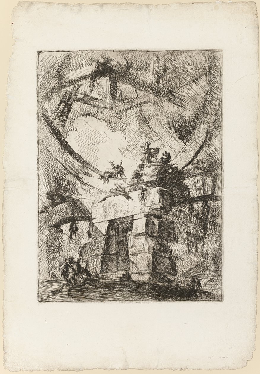 Carceri, plade 9 af Giovanni Battista Piranesi
