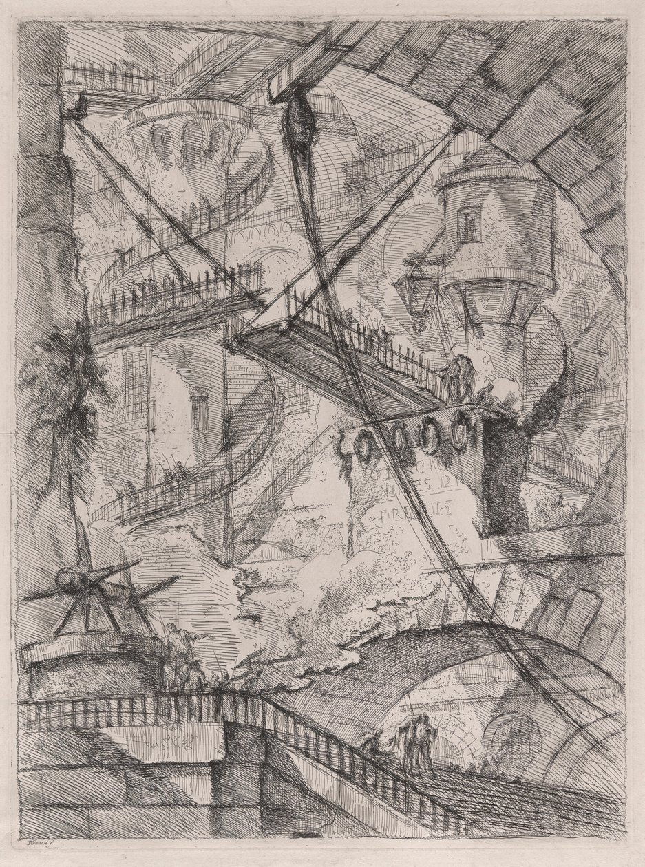 Vindebroen, fra Carceri d af Giovanni Battista Piranesi