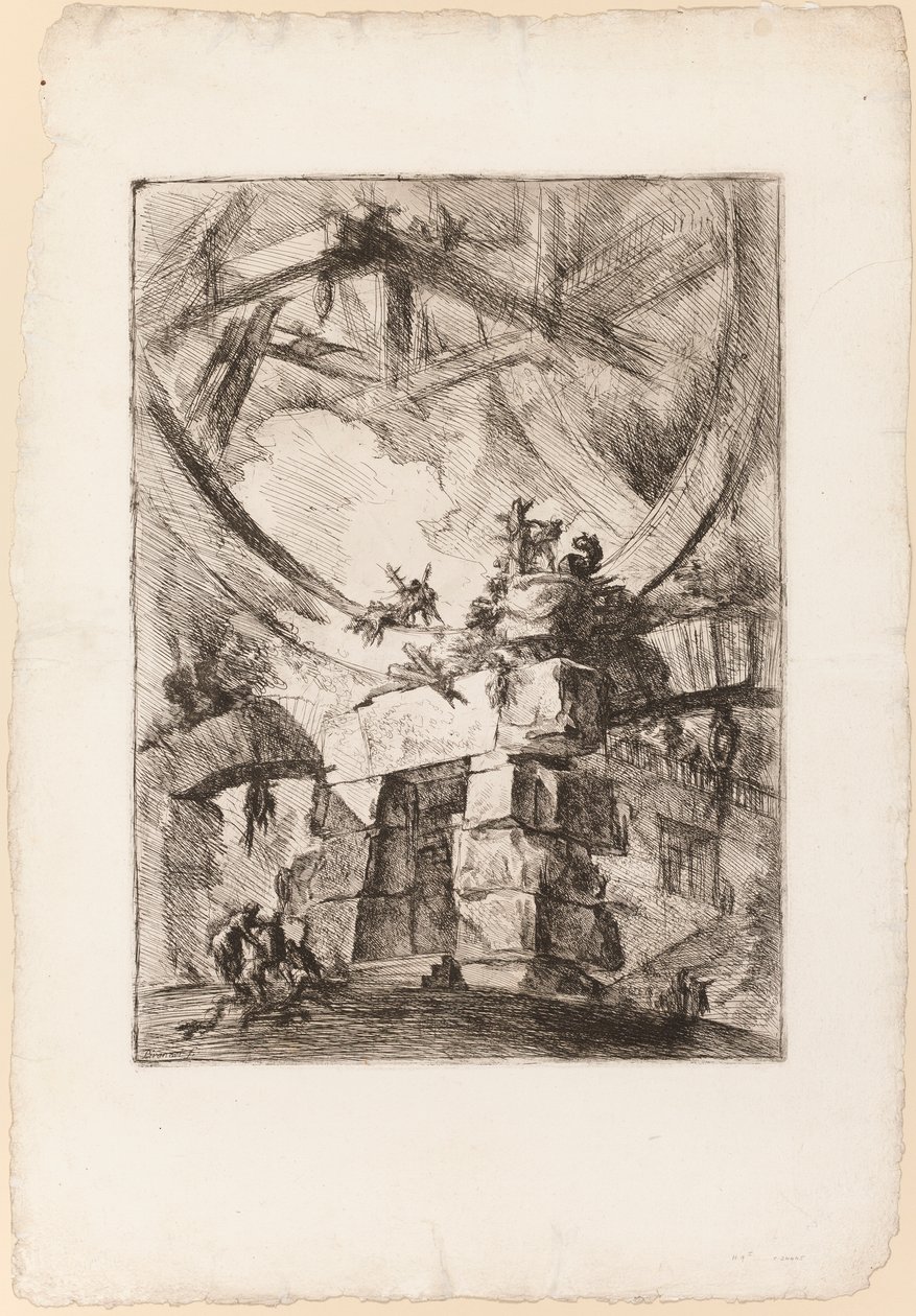 Carceri, plade 9 af Giovanni Battista Piranesi