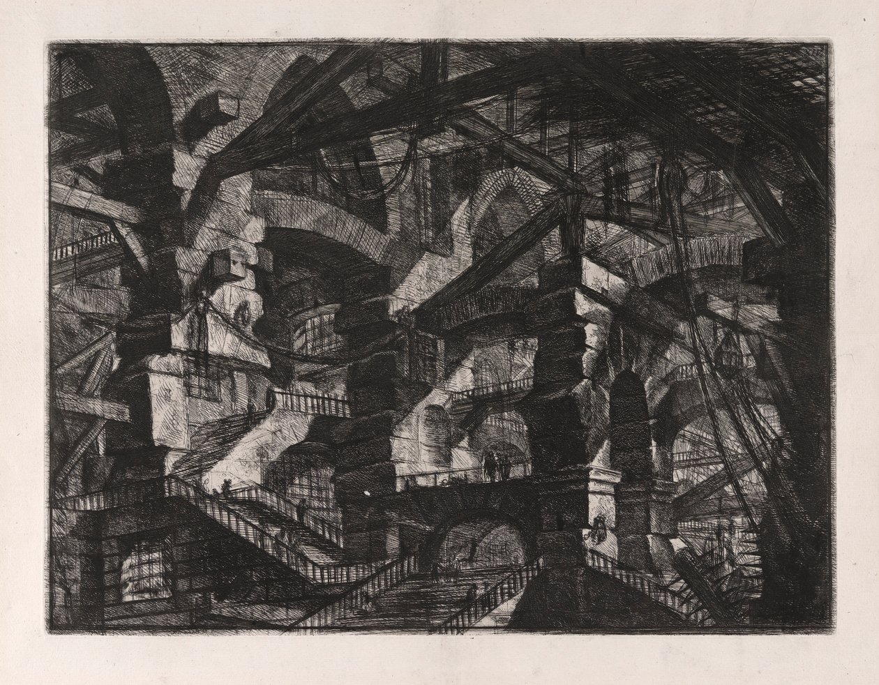 Den gotiske bue, plade 14 fra Carceri d af Giovanni Battista Piranesi
