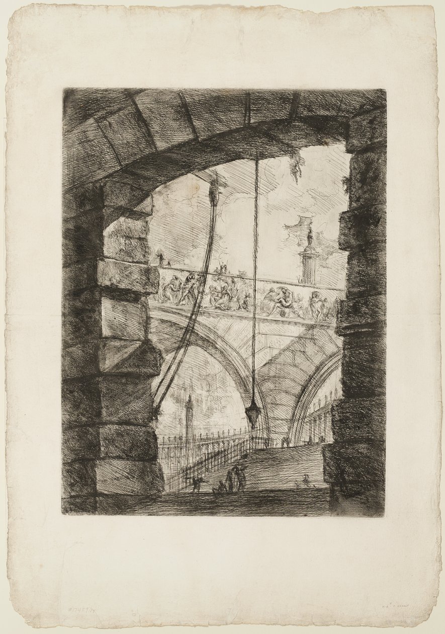 The Grand Piazza, plade 4 fra Imaginary Prisons af Giovanni Battista Piranesi