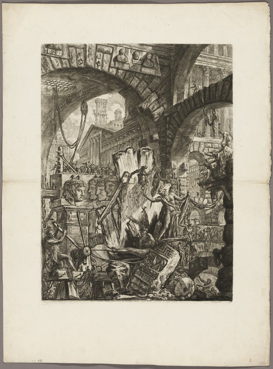 The Man on the Rack, plade 2 fra Imaginary Prisons af Giovanni Battista Piranesi