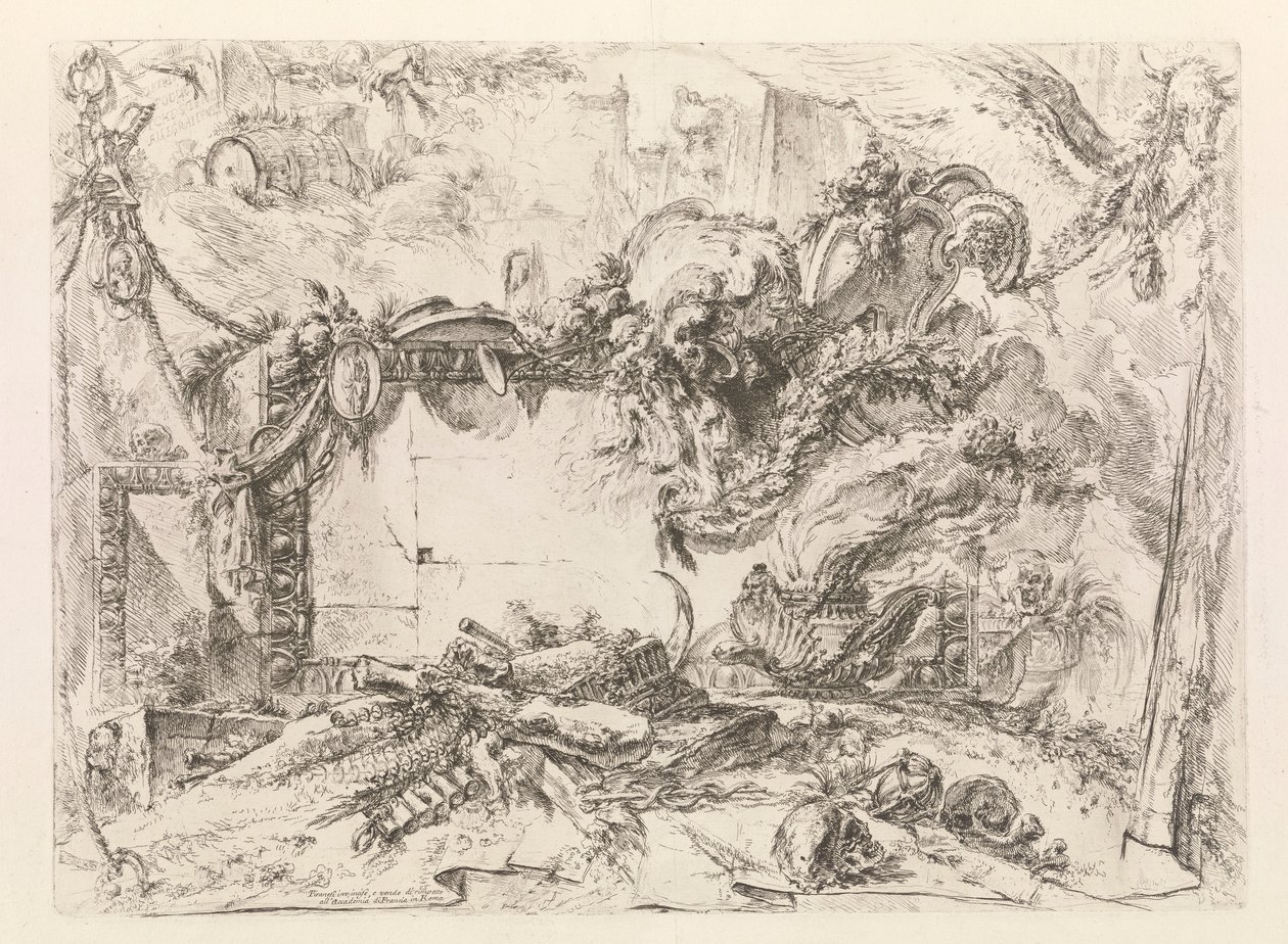 Den monumentale tavle, fra Grotteschi (Grotesques) af Giovanni Battista Piranesi