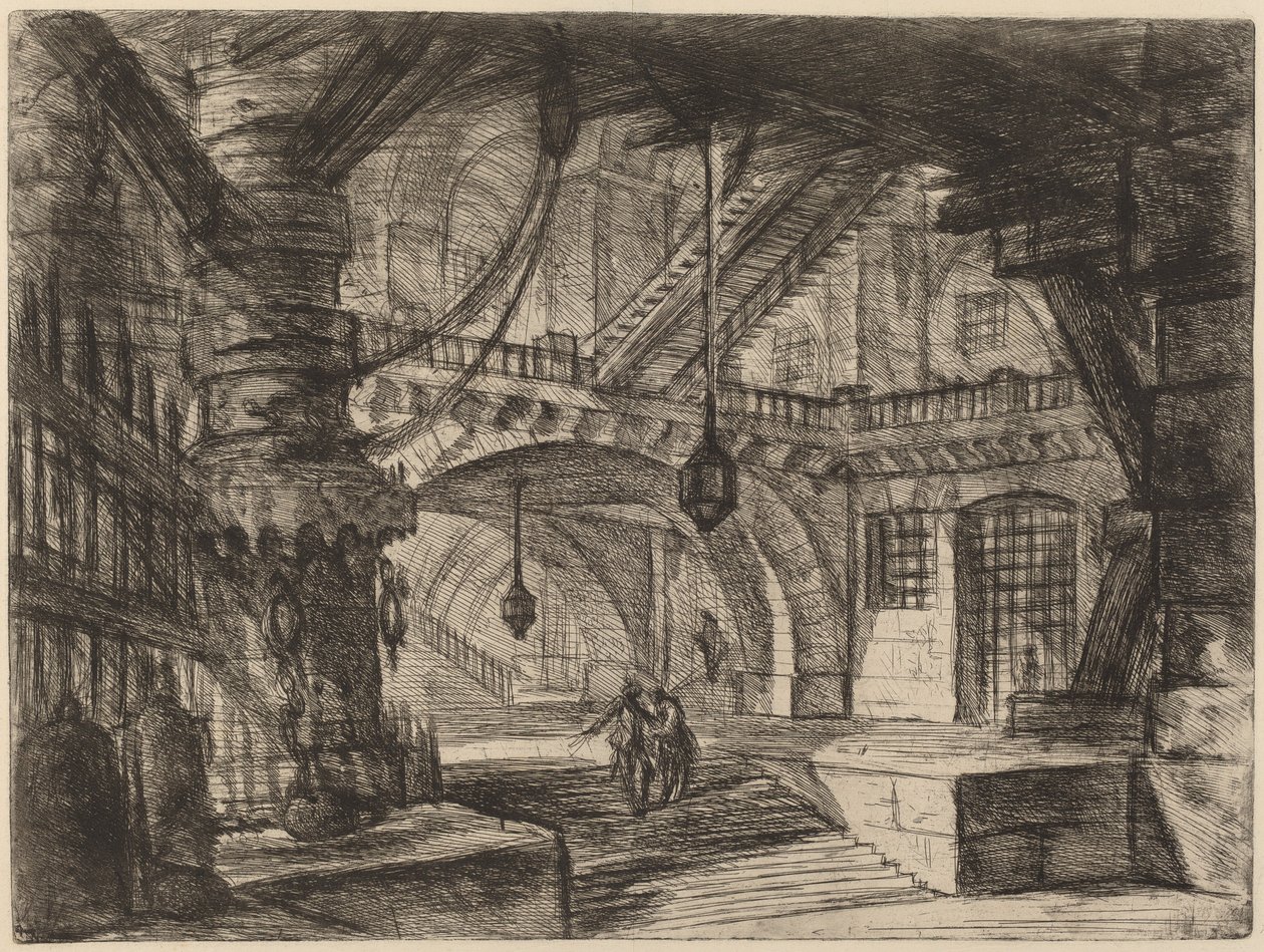 Molen med kæder af Giovanni Battista Piranesi