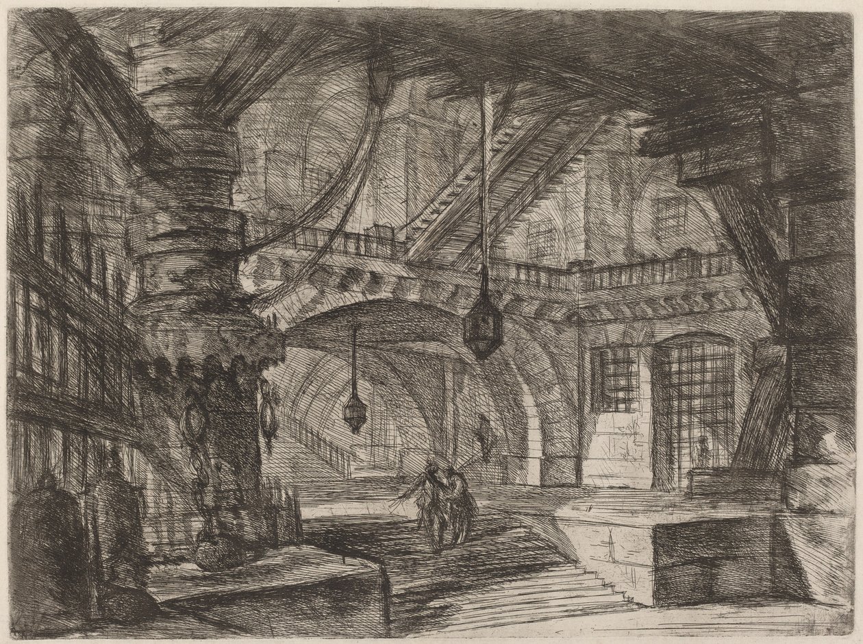 Molen med kæder af Giovanni Battista Piranesi