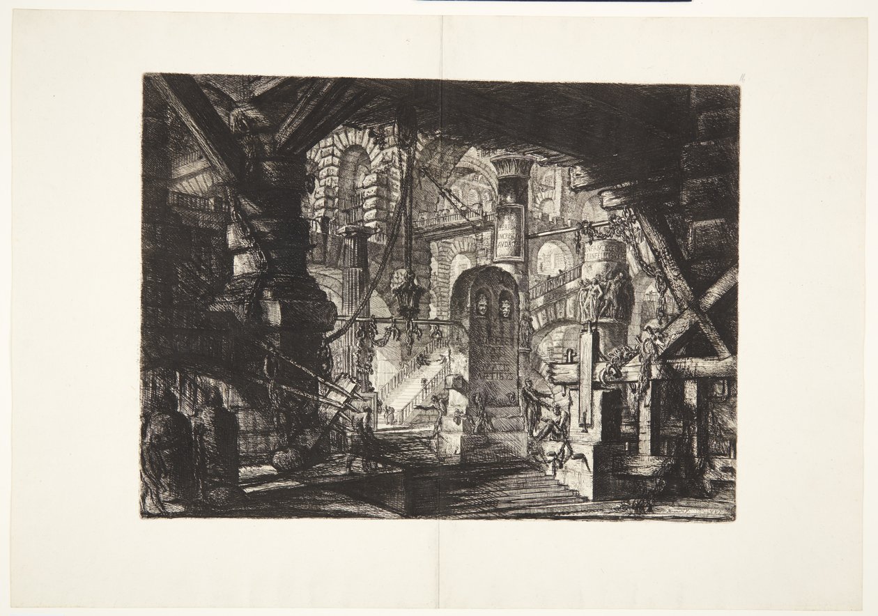 Molen med kæder af Giovanni Battista Piranesi