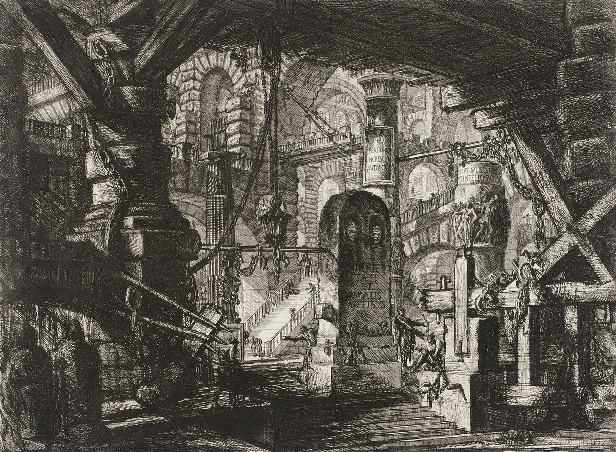Molen med kæder af Giovanni Battista Piranesi