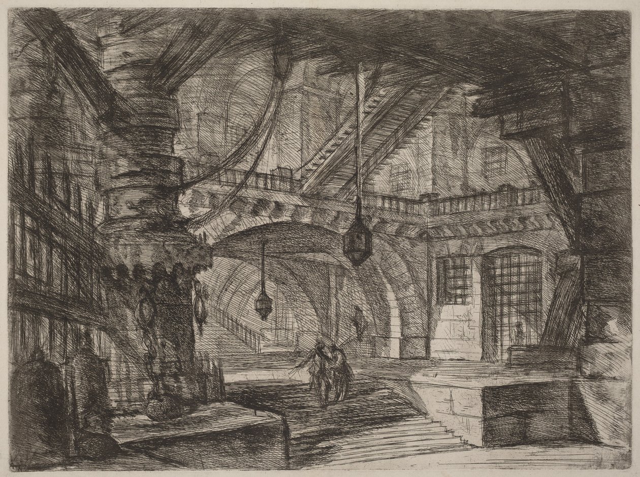 Molen med kæder af Giovanni Battista Piranesi