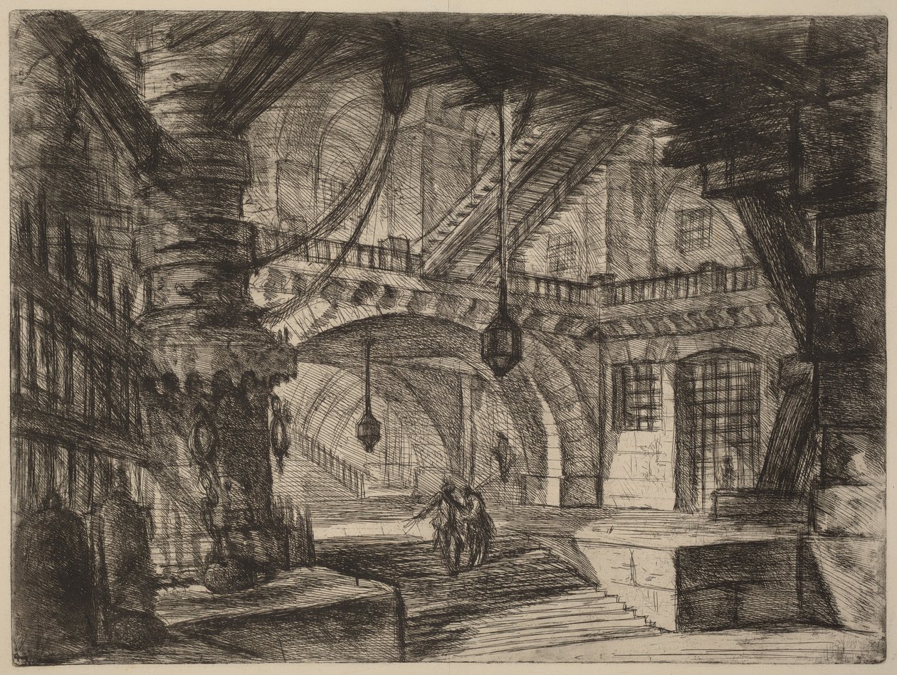 Molen med kæder af Giovanni Battista Piranesi