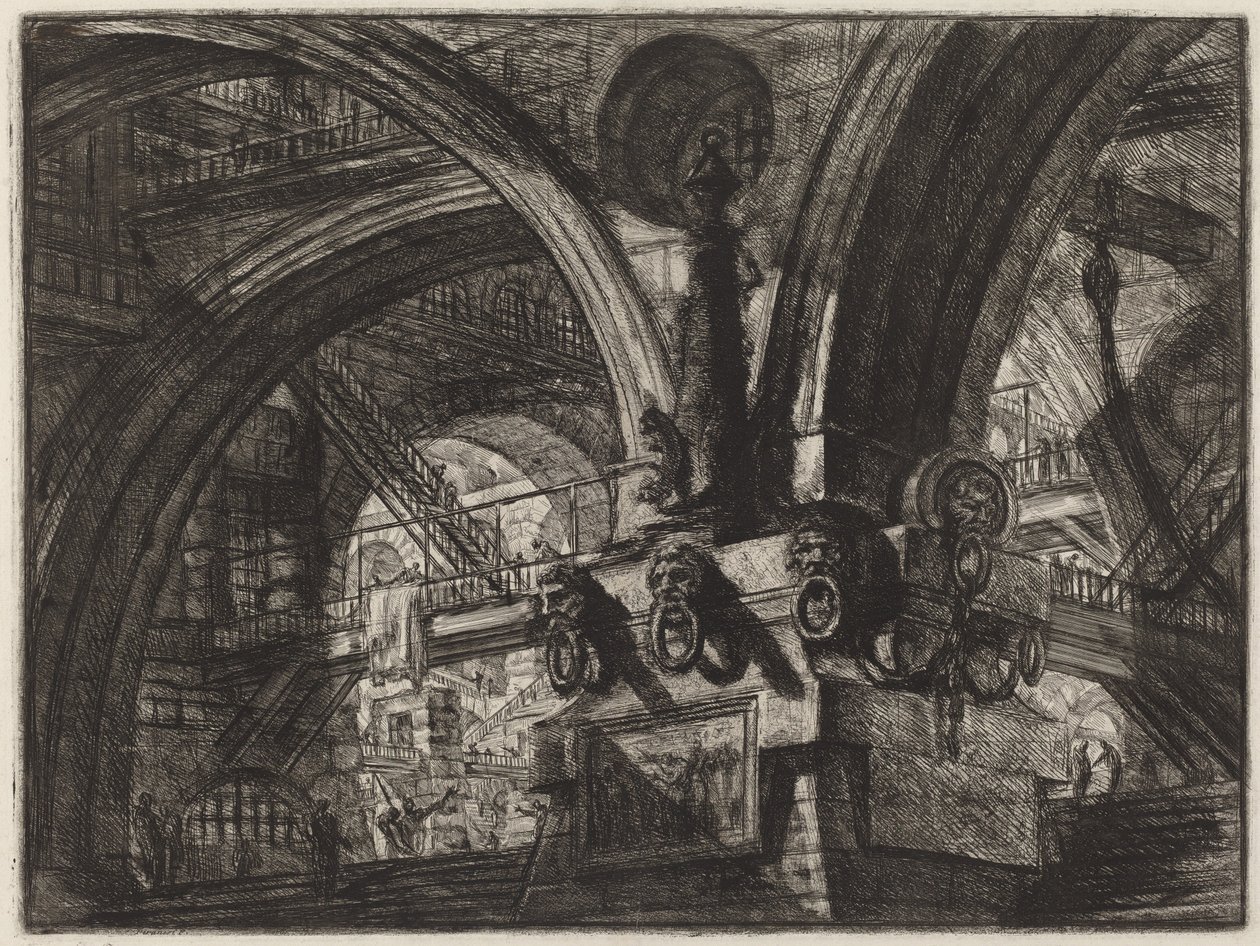 Molen med en lampe af Giovanni Battista Piranesi