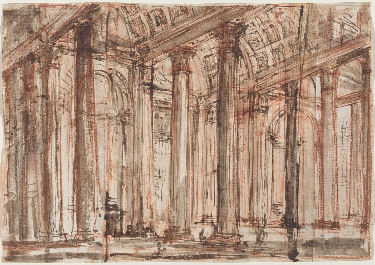 Pantheons portik af Giovanni Battista Piranesi