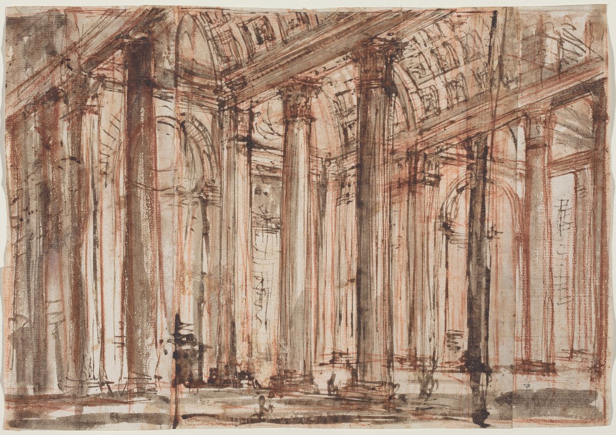 Pantheons portik af Giovanni Battista Piranesi