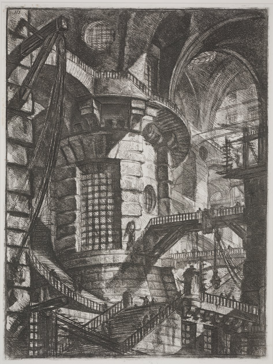 Rundetårn, ca. 1761 (radering) af Giovanni Battista Piranesi