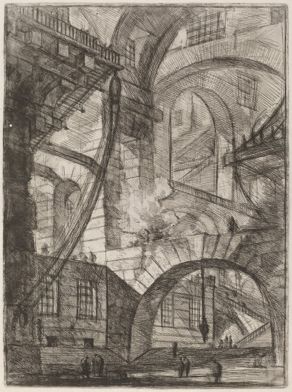 Den rygende brand af Giovanni Battista Piranesi