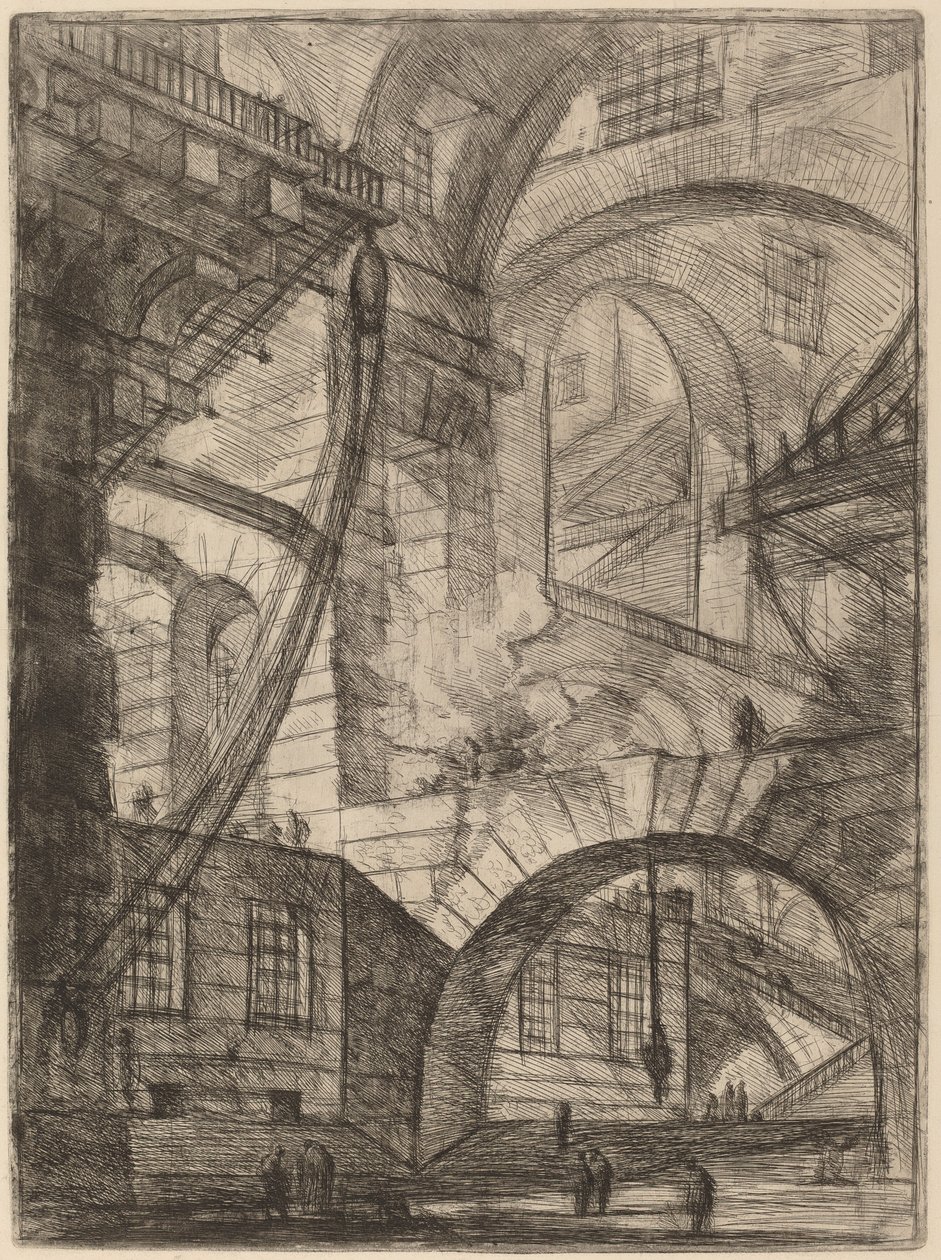 Den rygende brand af Giovanni Battista Piranesi