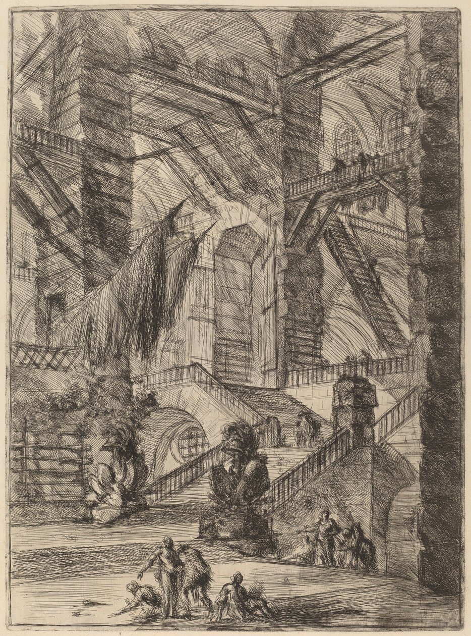 Trappen med trofæer af Giovanni Battista Piranesi