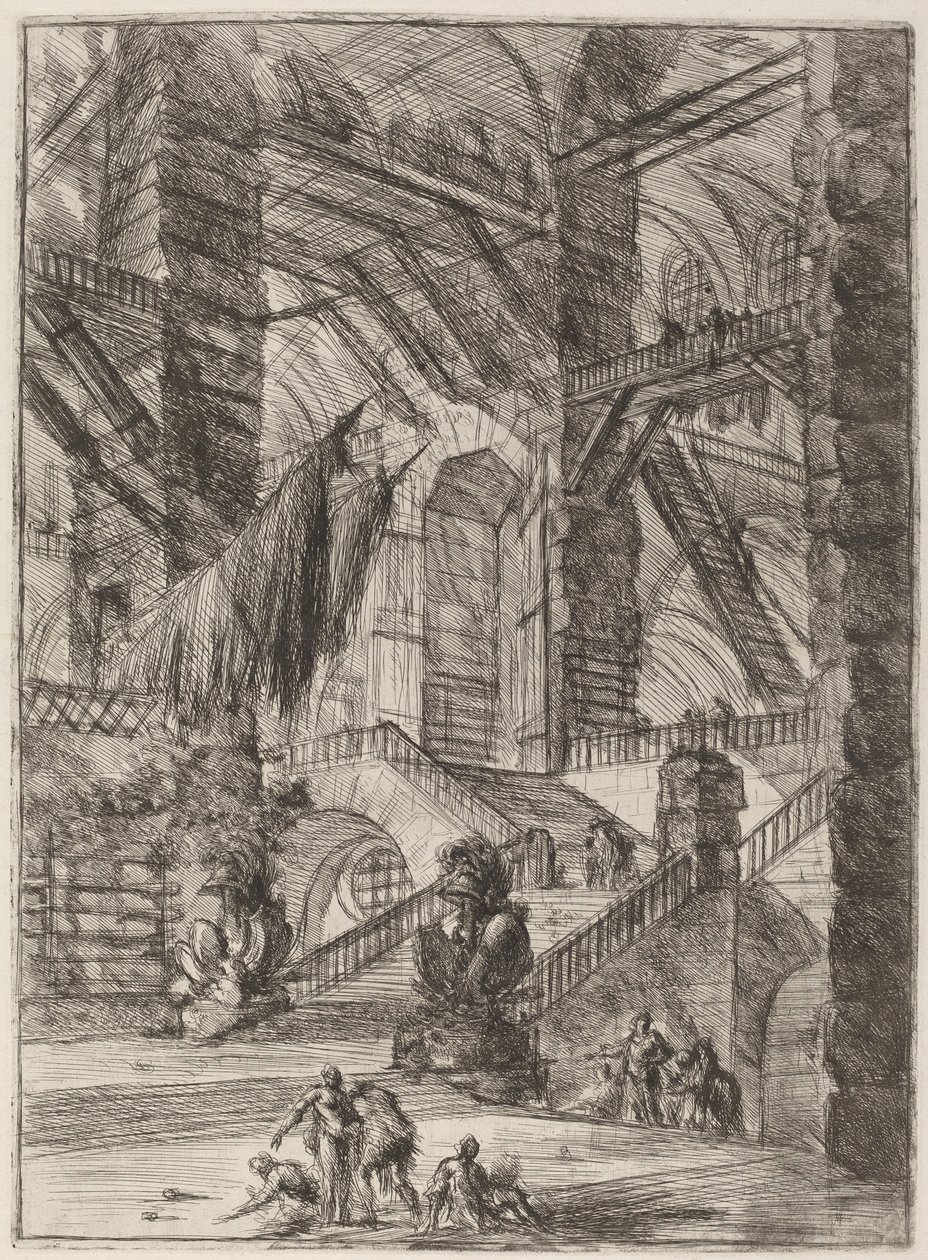 Trappen med trofæer af Giovanni Battista Piranesi
