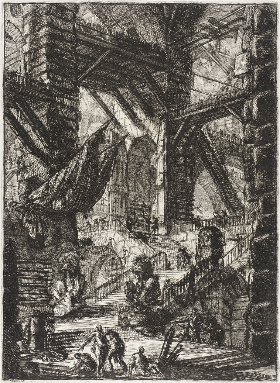 Trappen med trofæer af Giovanni Battista Piranesi