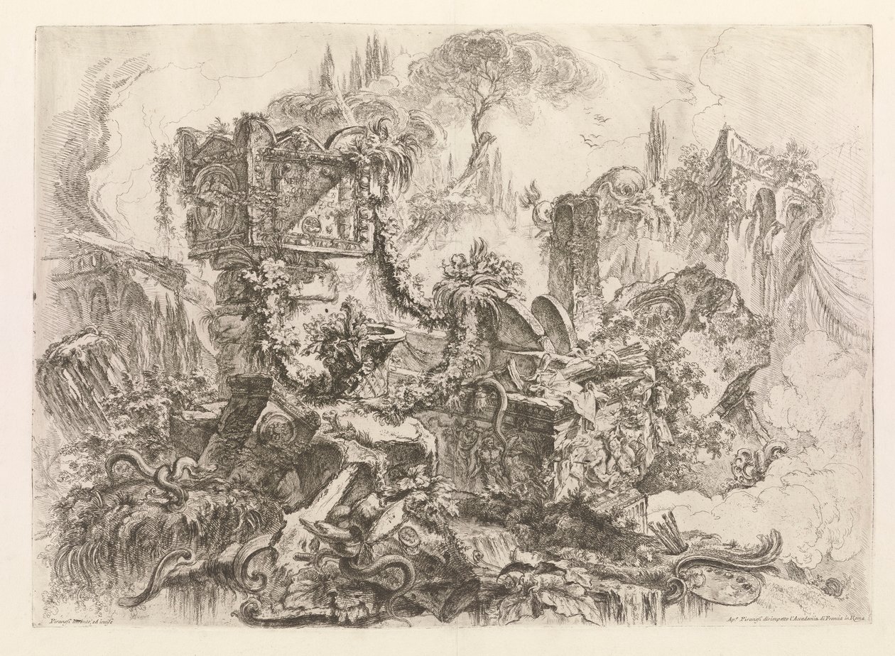 Neros grav fra Grotteschi (Grotesques) af Giovanni Battista Piranesi