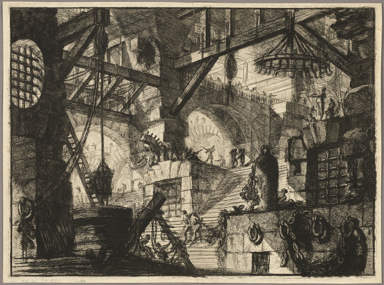 The Well, plade 13 fra Imaginary Prisons af Giovanni Battista Piranesi