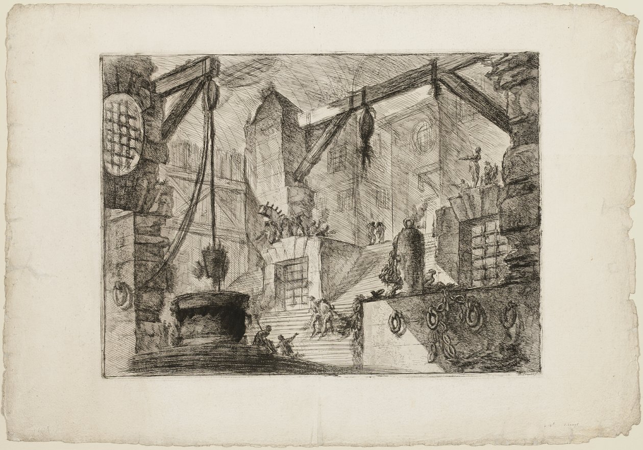 The Well, plade 13 fra Imaginary Prisons af Giovanni Battista Piranesi