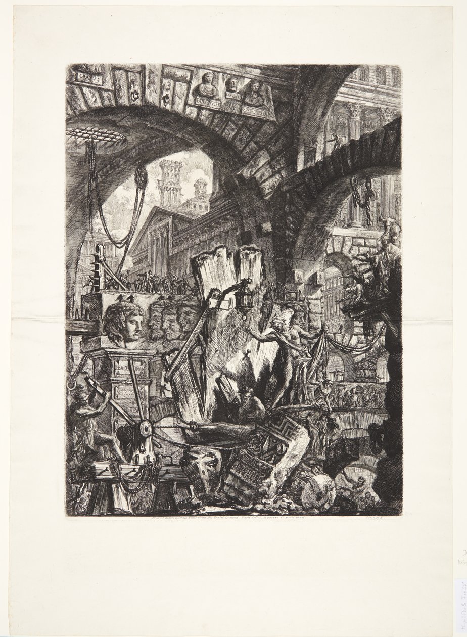 Manden på stativet af Giovanni Battista Piranesi