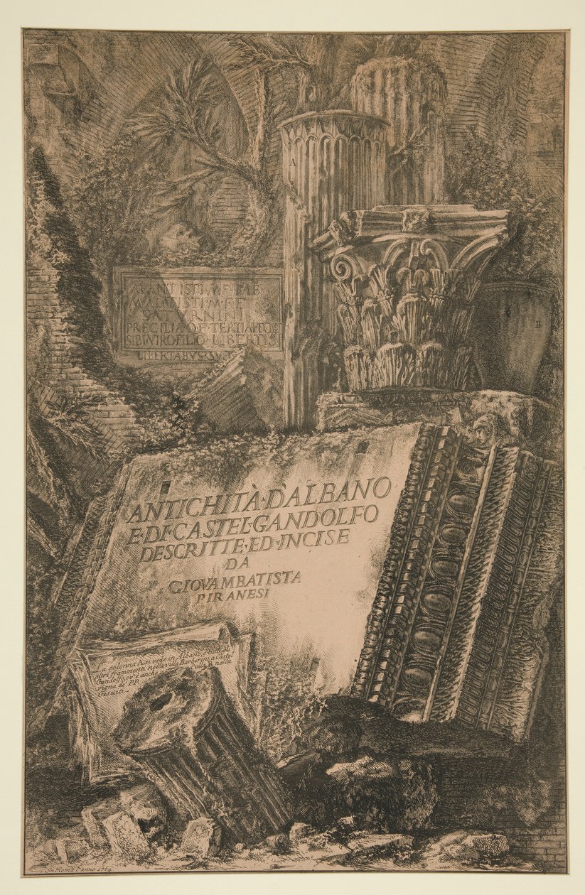 Titelside: Antichit? d af Giovanni Battista Piranesi