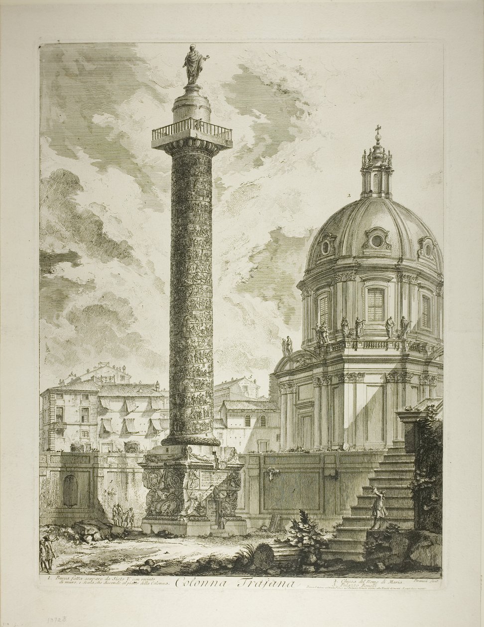Trajans søjle, fra Views of Rome af Giovanni Battista Piranesi