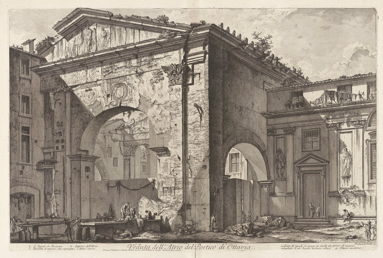 Udsigt over af Giovanni-Battista Piranesi