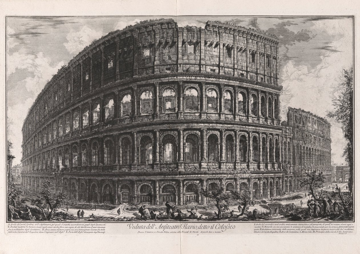 Udsigt over af Giovanni Battista Piranesi