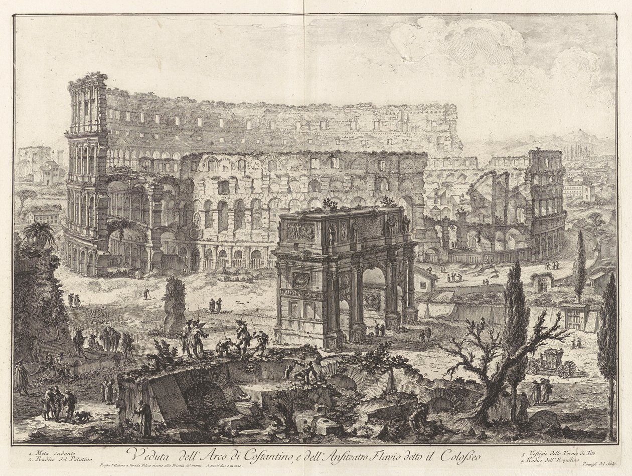 Udsigt over af Giovanni Battista Piranesi