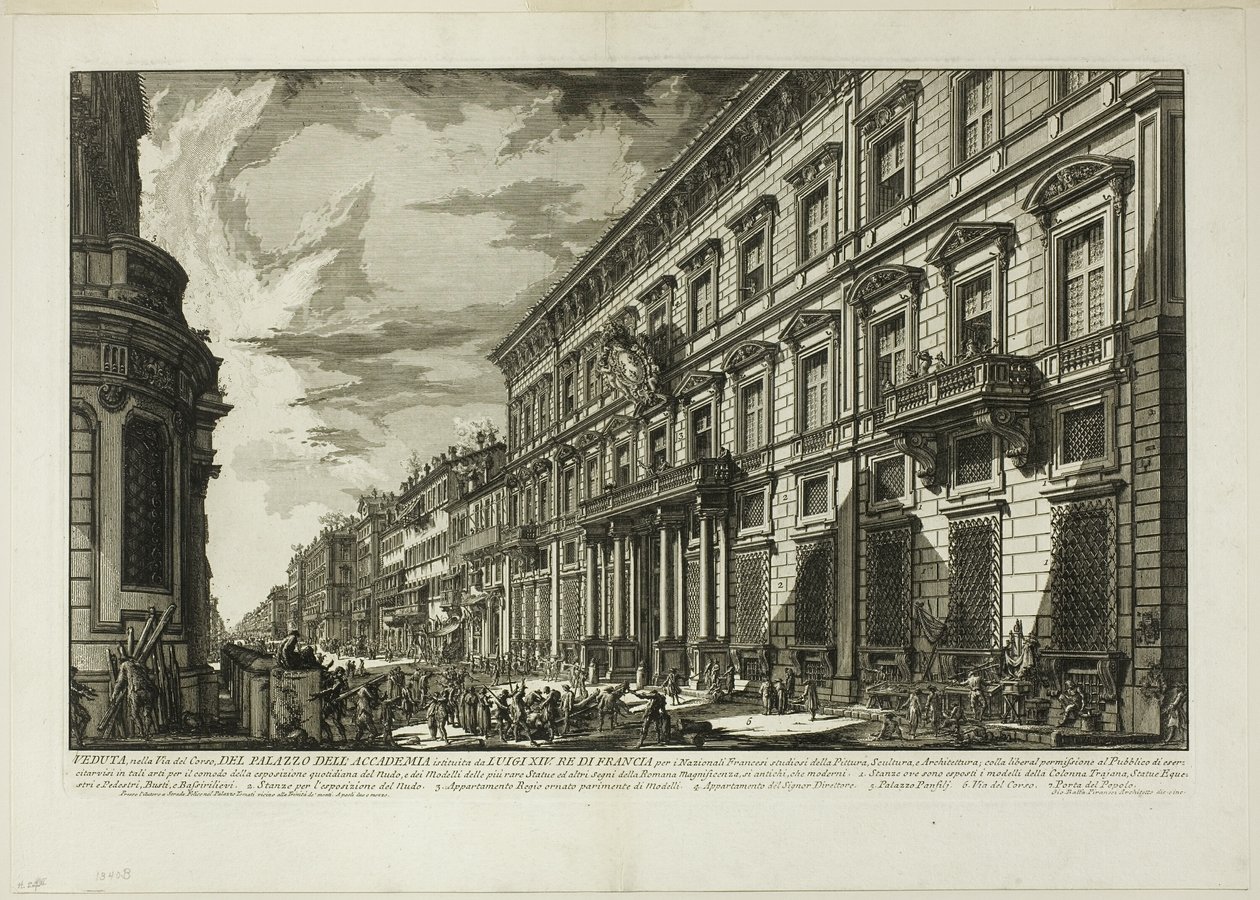 Udsigt langs Via del Corso over Palazzo dell