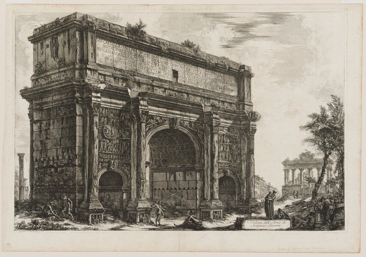 Udsigt over Septimius Severus af Giovanni Battista Piranesi