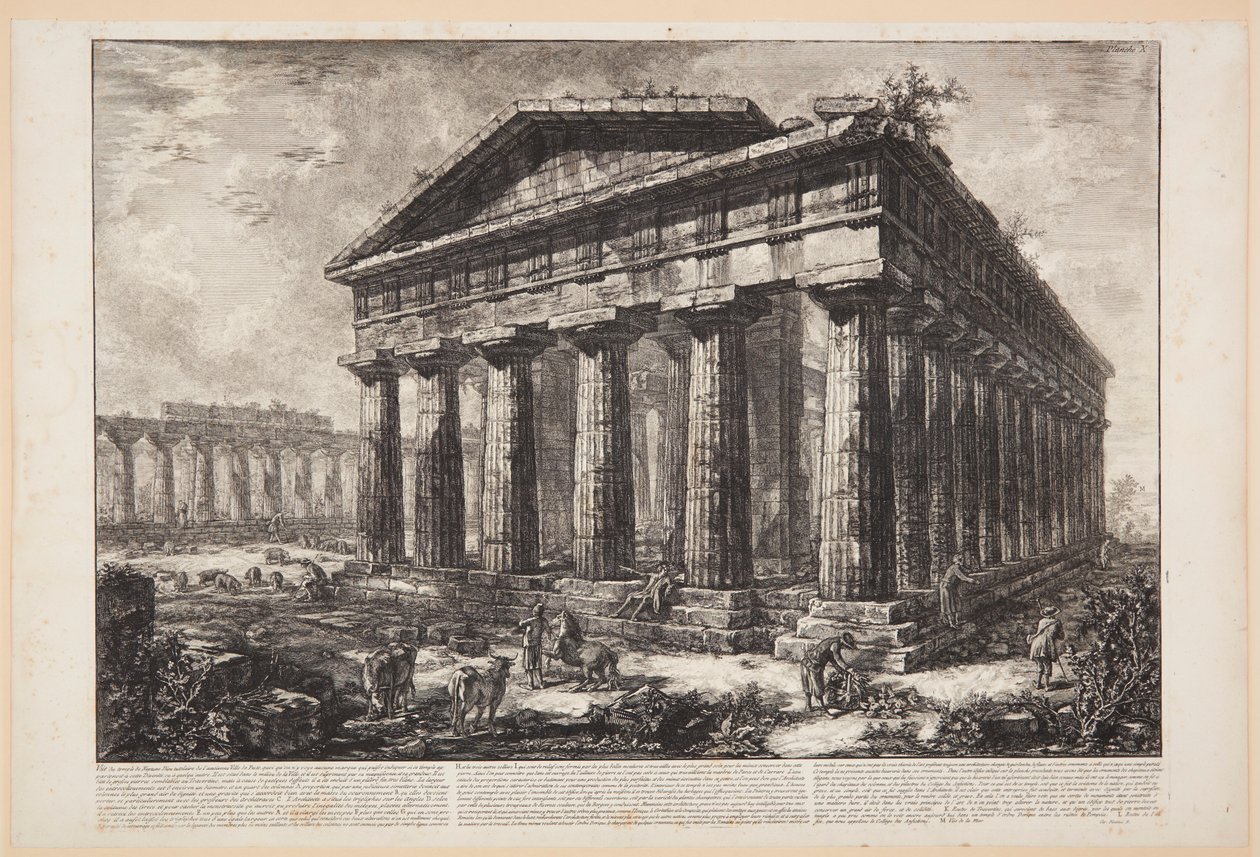 Udsigt over Neptuntemplet [...] af Giovanni Battista Piranesi