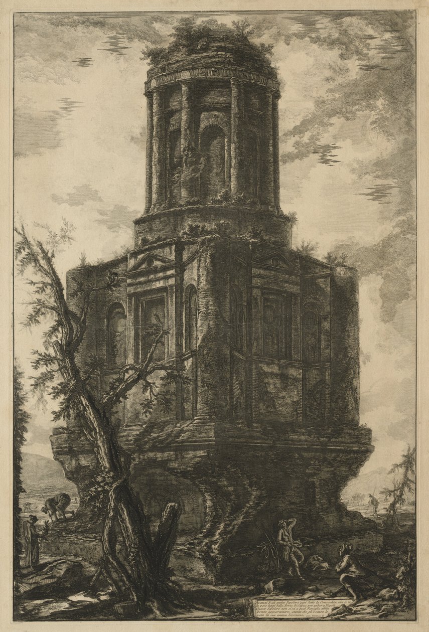 Udsigt over Rom: Graven, kaldet La Connocchia, 1776. af Giovanni Battista Piranesi