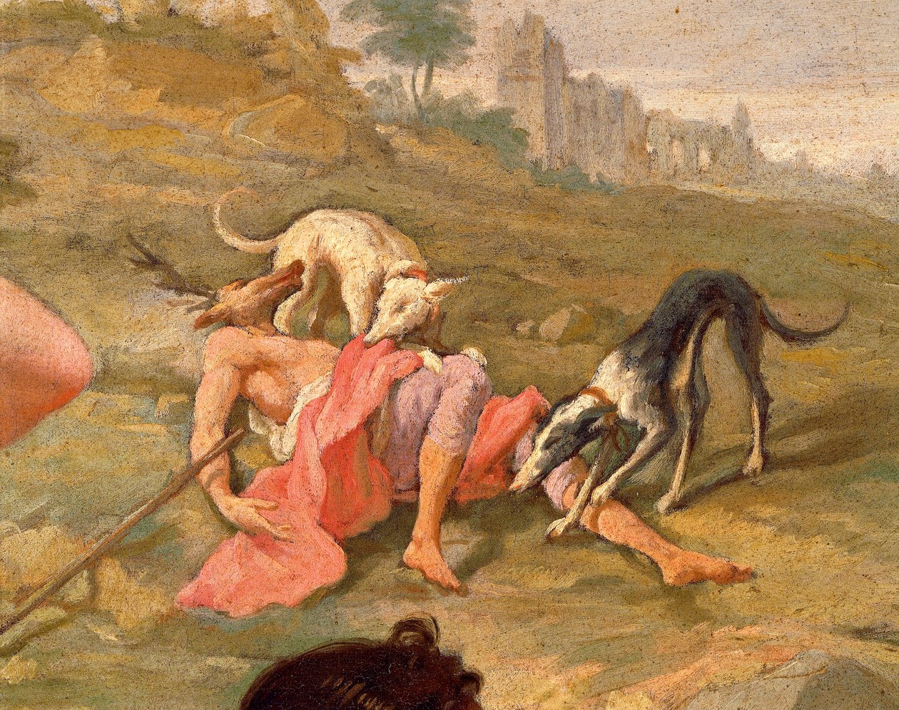 Diana og Actaeon af Giovanni Battista Pittoni