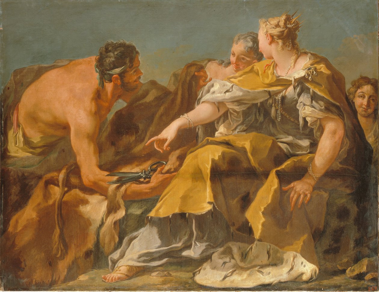 Dido bygger Kartago af Giovanni Battista Pittoni