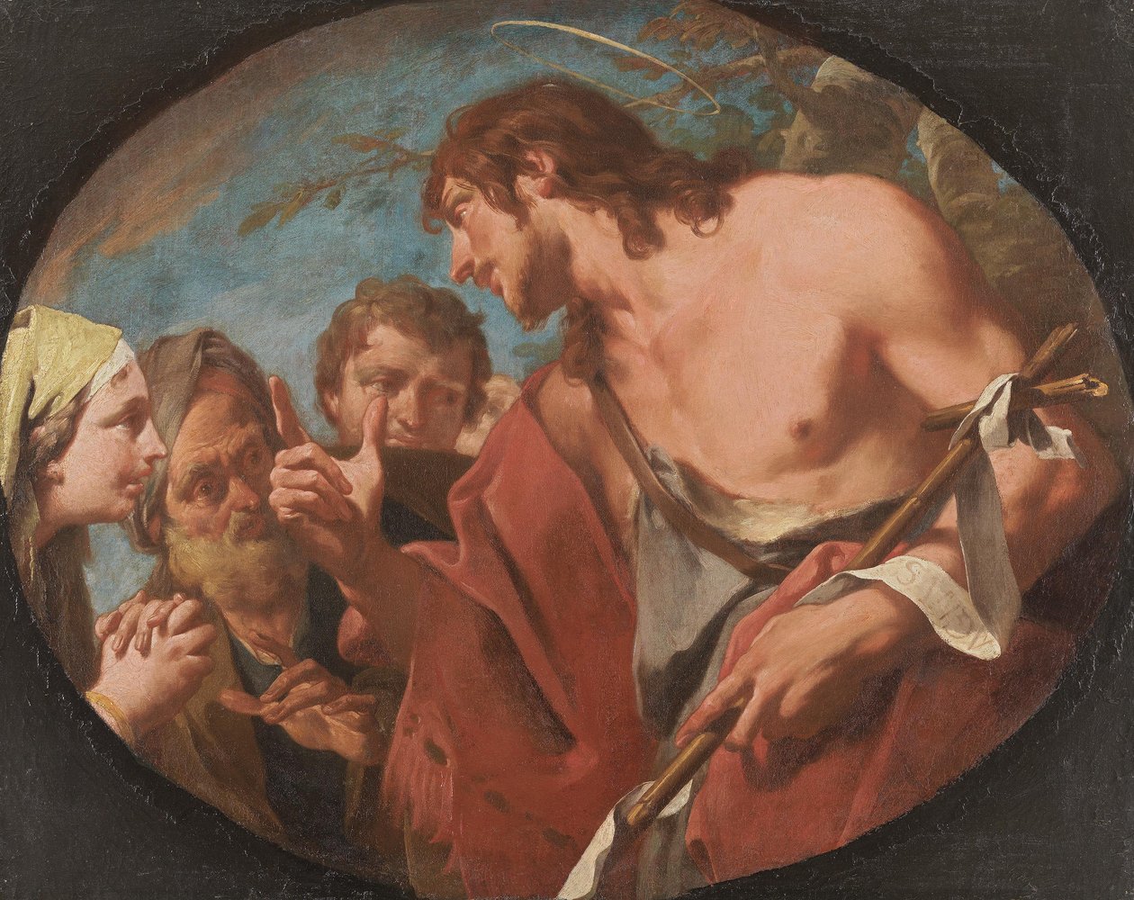 Predigt Johannes des Täufers af Giovanni Battista Pittoni